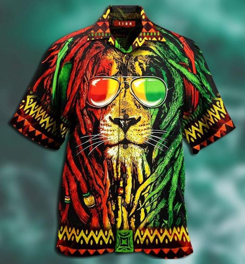 Jamaica Lion Hawaiian Shirt