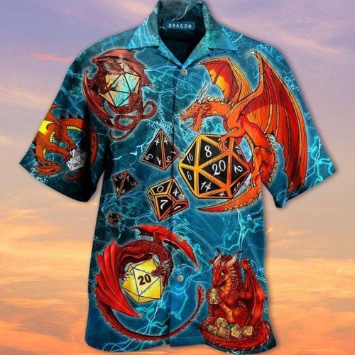 Dungeons Dragons Dice Hawaiian Shirt