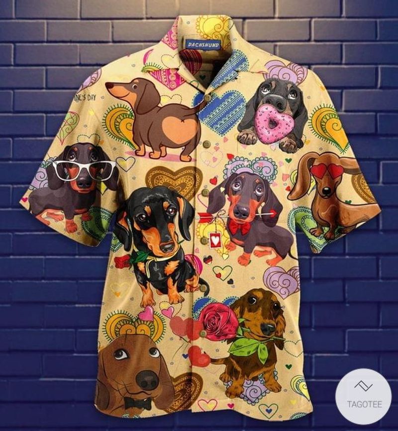 Dachshund Love Hawaiian Shirt