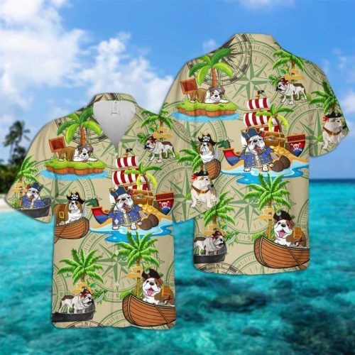 Bulldog Pirates Hawaiian Shirt