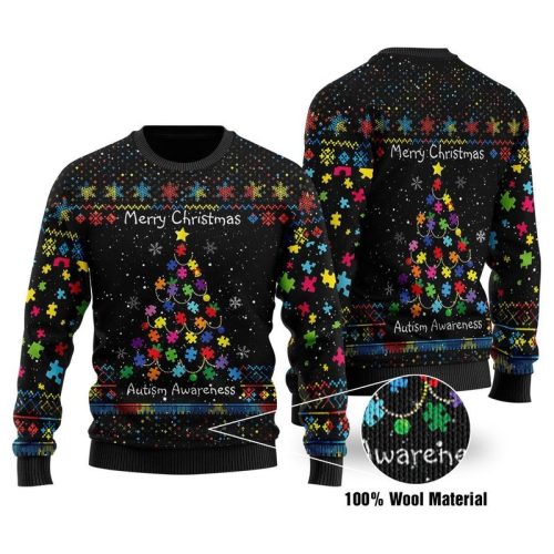 New 2021 Autism Awareness Ugly Christmas Sweater