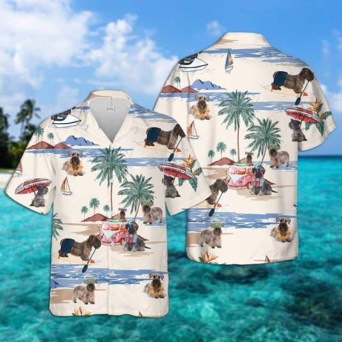 Cesky Terrier Summer Beach Hawaiian Shirt