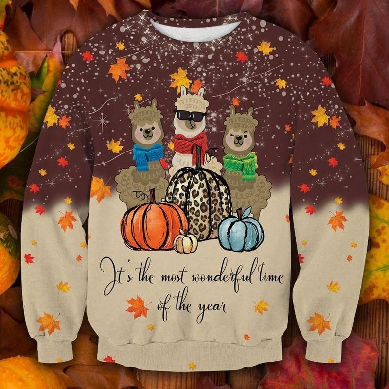 New 2021 Alpaca Thanksgiving Ugly Christmas Sweater