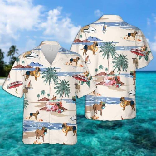 Boerboel Summer Beach Hawaiian Shirt