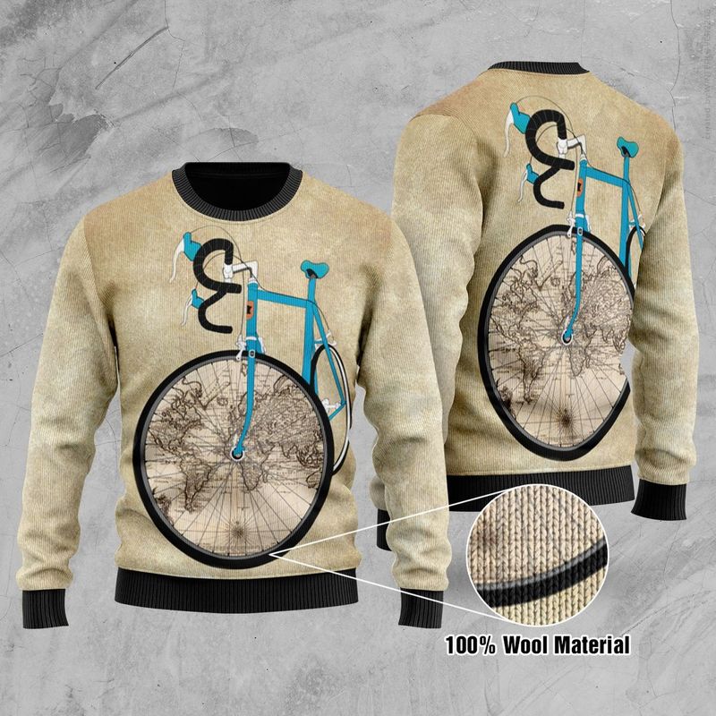 New 2021 Bike Ugly Christmas Sweater