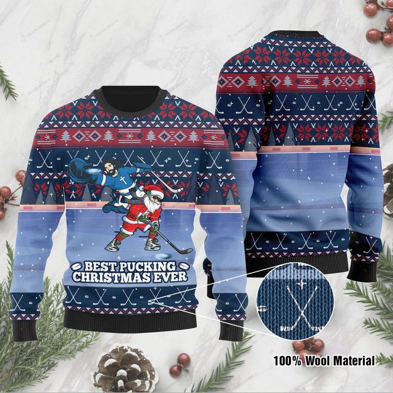 New 2021 Best Pucking Christmas Ever Ugly Christmas Sweater