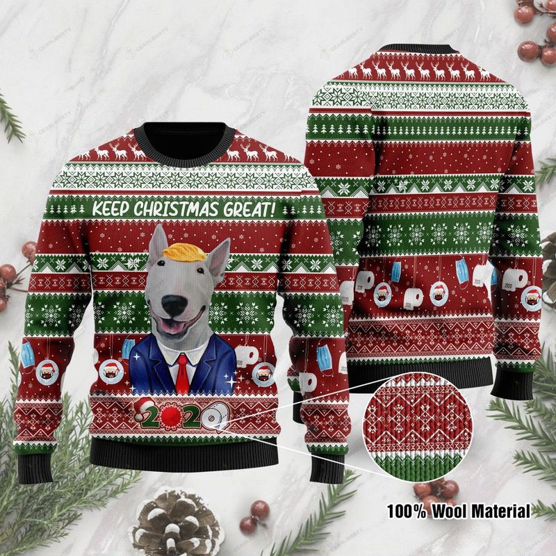 New 2021 Bull Terrier Ugly Christmas Sweater