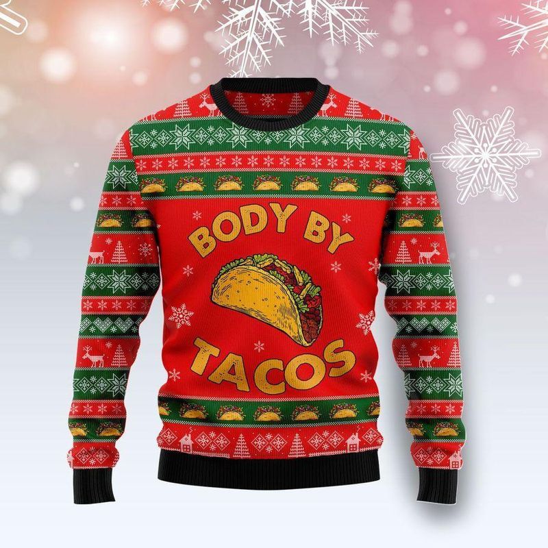 New 2021 Body By Taco Ugly Christmas Sweater