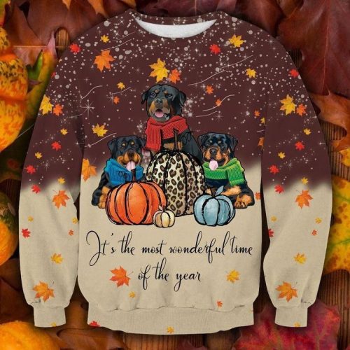 New 2021 Cute Rottweiler Thanksgiving Ugly Christmas Sweater