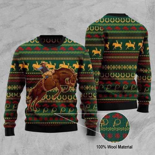 New 2021 Cowby Ugly Christmas Sweater