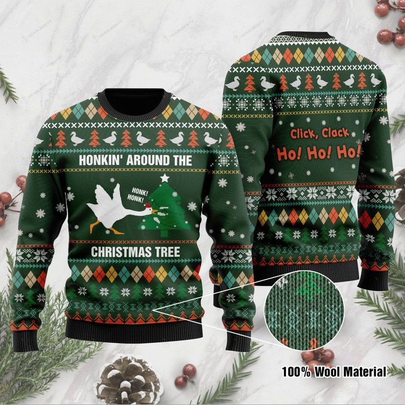New 2021 Duck Honkin Ugly Christmas Sweater