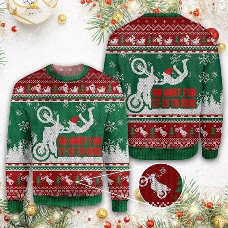 New 2021 Dirtbike Ugly Christmas Sweater
