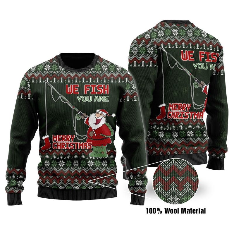 New 2021 Fishing Love Ugly Christmas Sweater