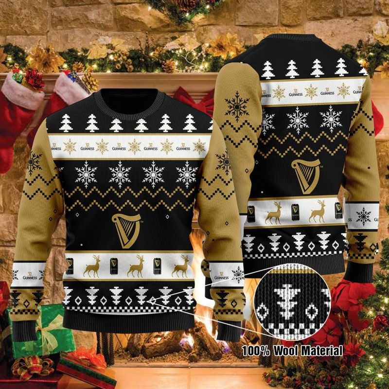 New 2021 Guinness Beers Ugly Christmas Sweater