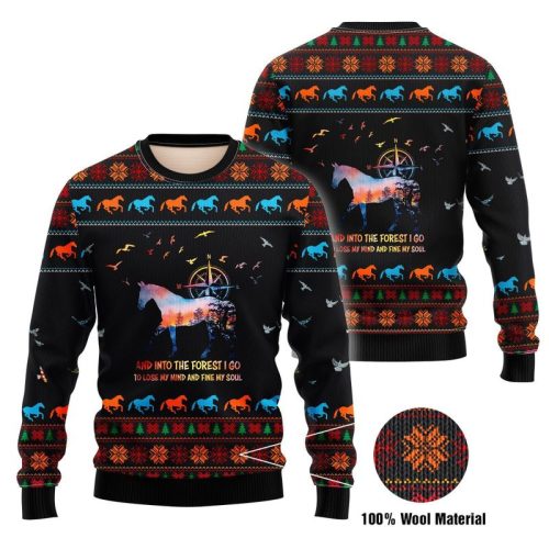 New 2021 Into The Forest Ugly Christmas Sweater