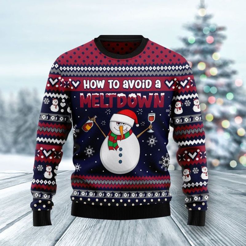 New 2021 How To Avoid A Meltdown Ugly Christmas Sweater