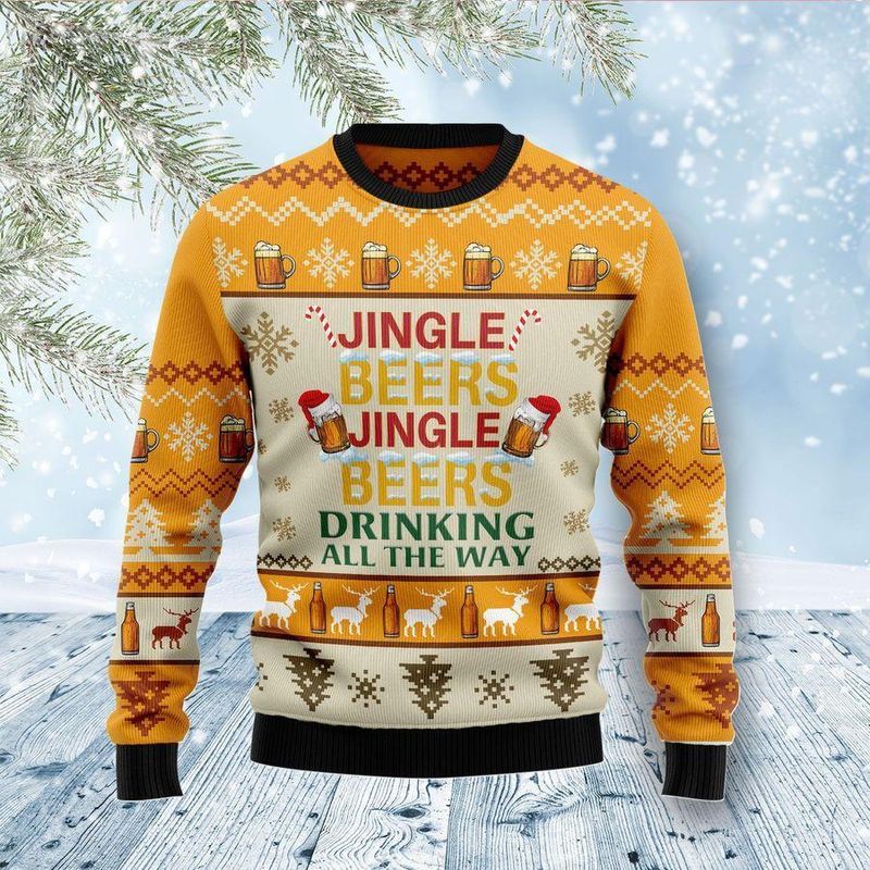 New 2021 Jingel Beer Ugly Christmas Sweater