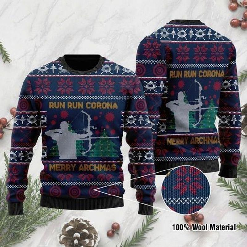 New 2021 Merry Archery Ugly Christmas Sweater