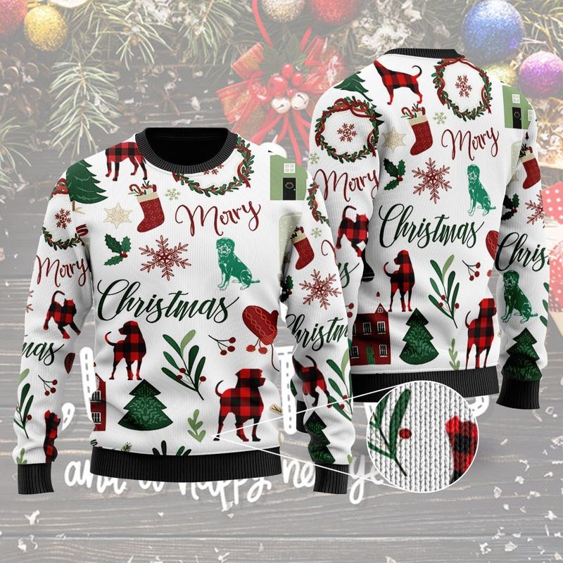 New 2021 Merry Christmas Rottweiler Ugly Christmas Sweater