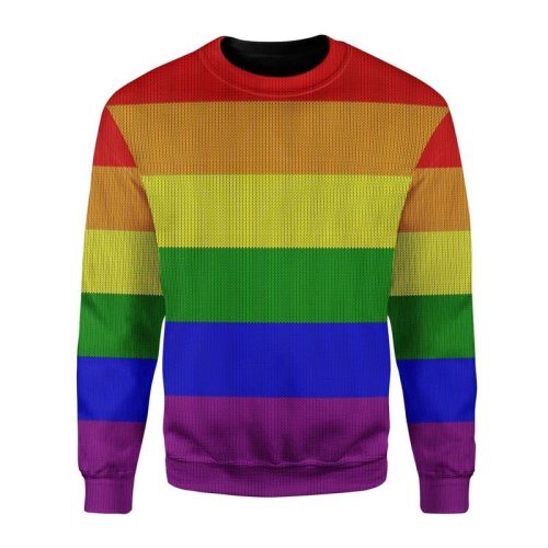 New 2021 LGBT Flag Ugly Christmas Sweater
