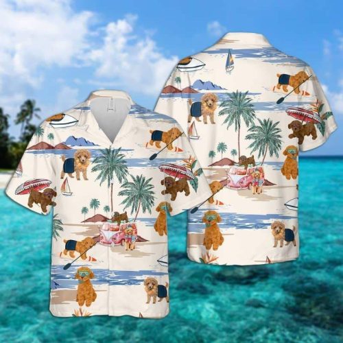 Toy Poodle Summer Beach Hawaiian Shirt