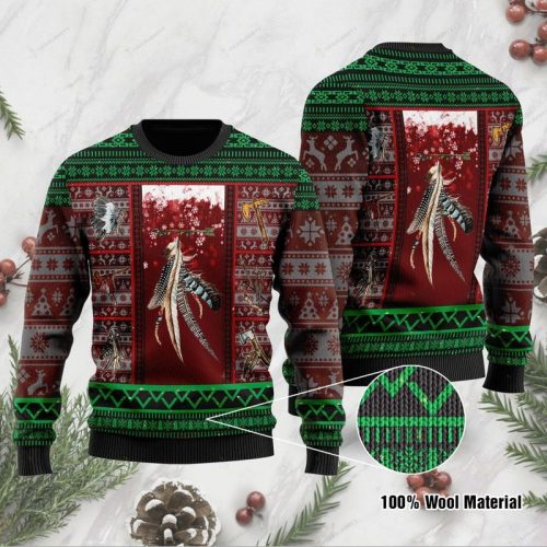 New 2021 Native Americans Ugly Christmas Sweater