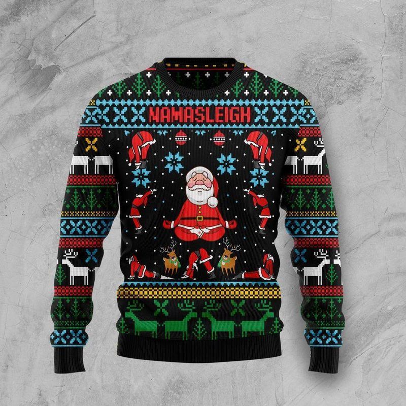 New 2021 Namasleigh Ugly Christmas Sweater