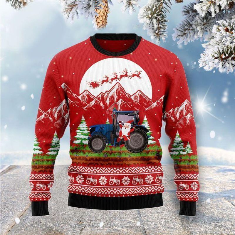 New 2021 Noel Tractor Ugly Christmas Sweater