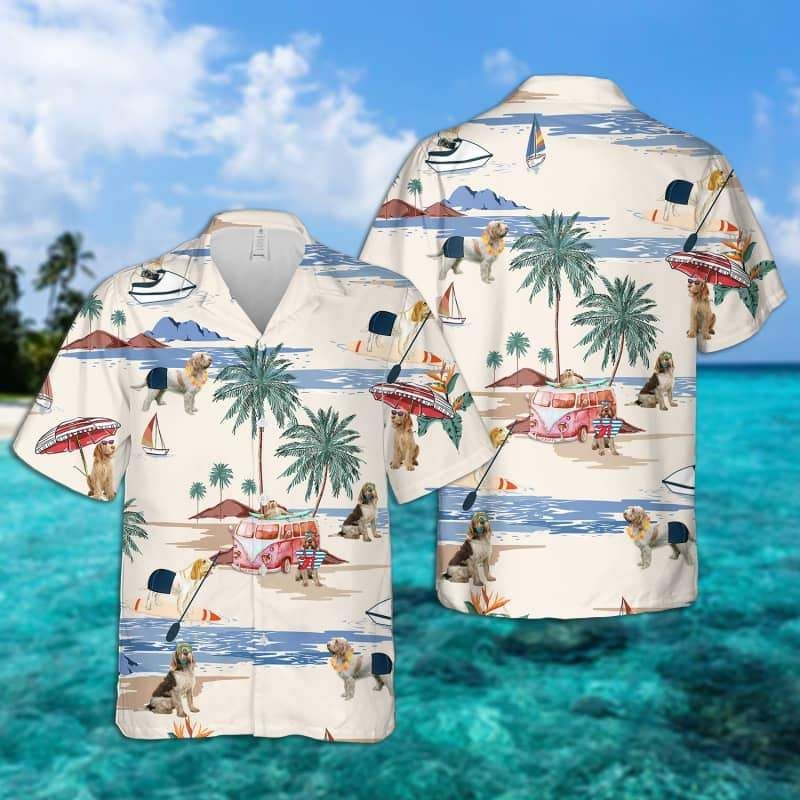 Spinone Italiano Summer Beach Hawaiian Shirt