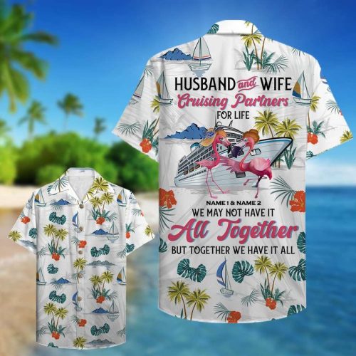 Personalized Cruising Partners Husband And Wife Custom Hawaiian Shirt