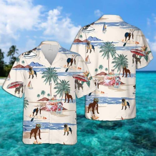 American Pit Bull Terrier Summer Beach Hawaiian Shirt