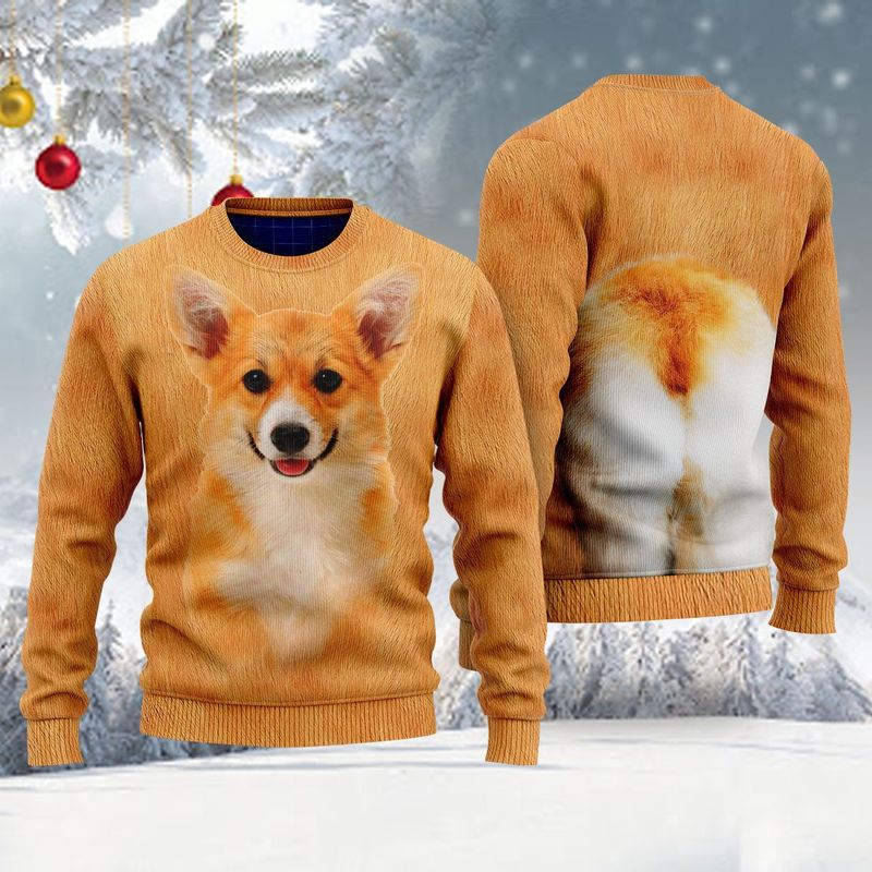 New 2021 Corgi Ugly Christmas Sweater
