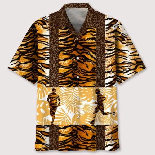 Running Leopard Skin Hawaiian Shirt
