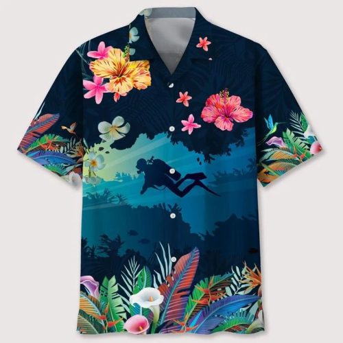 Scuba Diving Love Tropical Hawaii Shirt Hawaiian Shirt