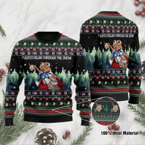 New 2021 Puerto Rican Ugly Christmas Sweater