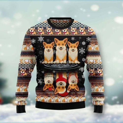New 2021 Pembroke Welsh Corgi Ugly Christmas Sweater