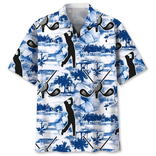 Golf Blue Nature Hawaiian Shirt