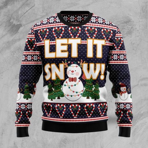 New 2021 Let It Snow Ugly Christmas Sweater