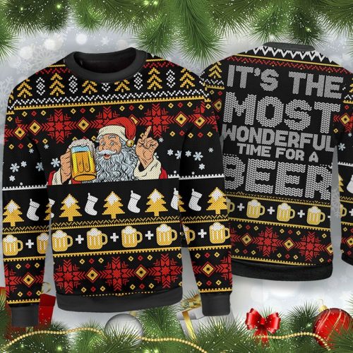 New 2021 Beer Christmas Ugly Christmas Sweater