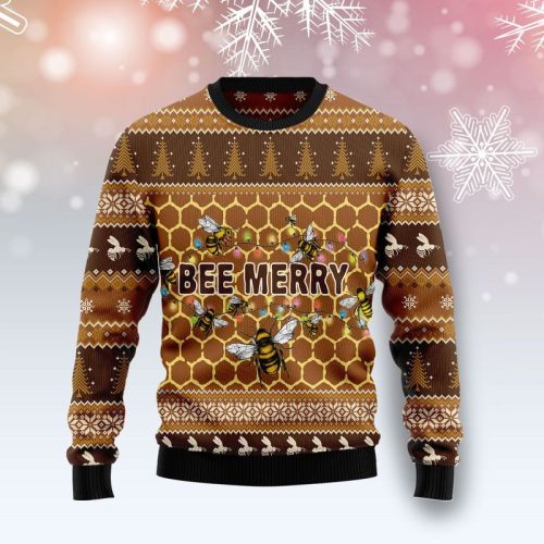 New 2021 Bee Merry Ugly Christmas Sweater
