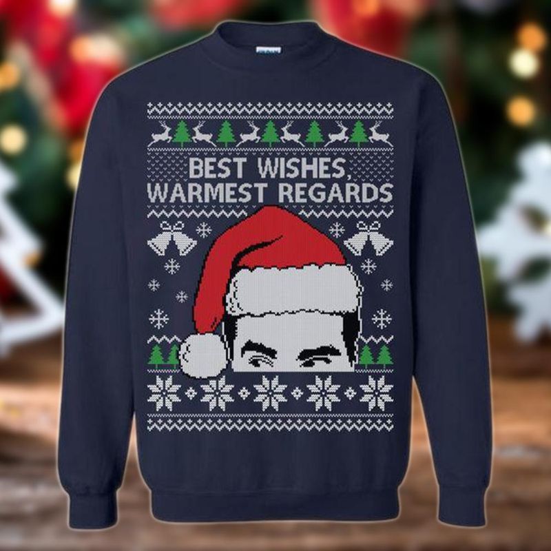 New 2021 Best Wishes Warmest Regards Ugly Christmas Sweater