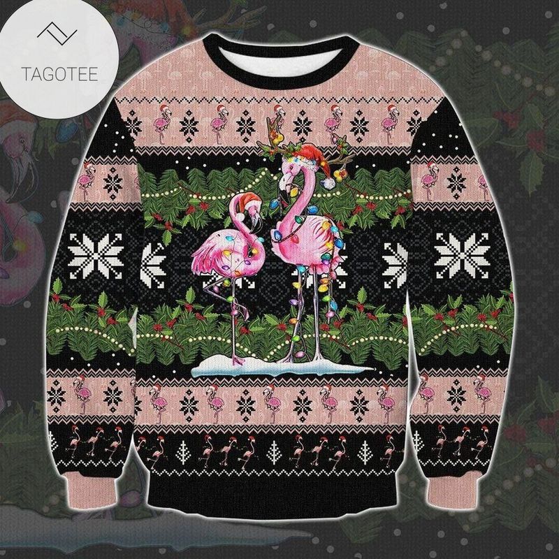 New 2021 Flamingo Ugly Christmas Sweater