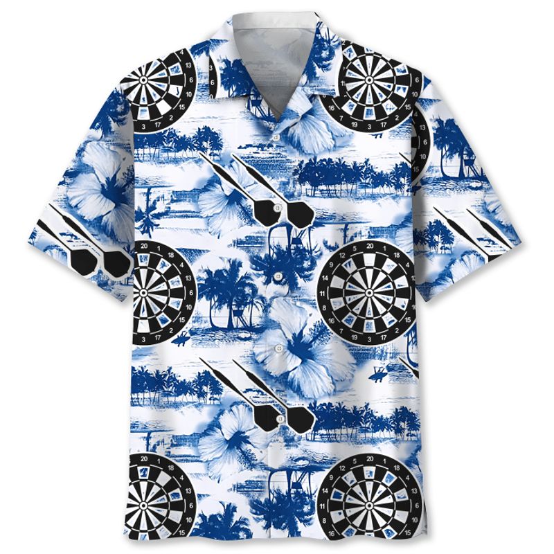 Darts Blue Nature Hawaiian Shirt
