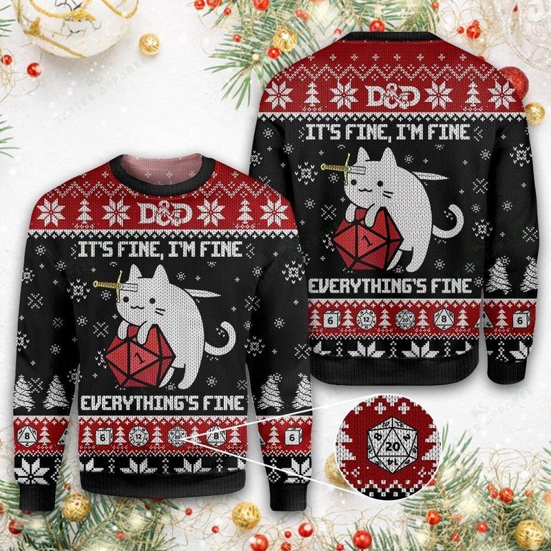 New 2021 Dungeons And Dragon Ugly Christmas Sweater