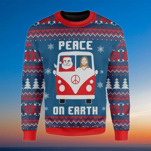 New 2021 Peace On Earth Ugly Christmas Sweater