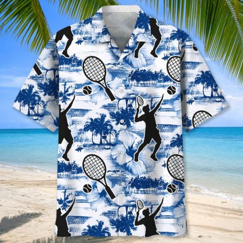 Tennis Blue Nature Hawaiian Shirt
