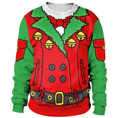 New 2021 Xmas Tree Green Ugly Christmas Sweater