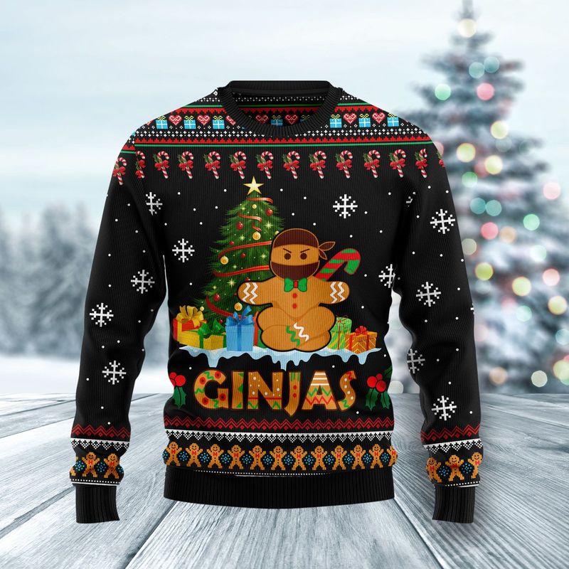 New 2021 Ninja Christmas Ugly Christmas Sweater