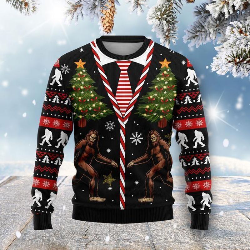 New 2021 Bigfoot Suit Ugly Christmas Sweater