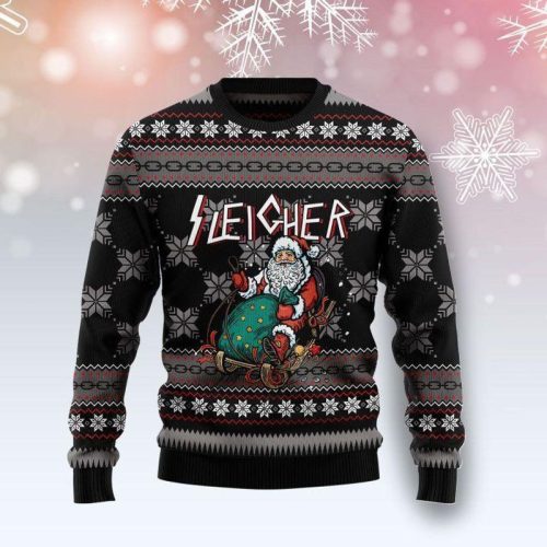 New 2021 Santa Sleigher Ugly Christmas Sweater